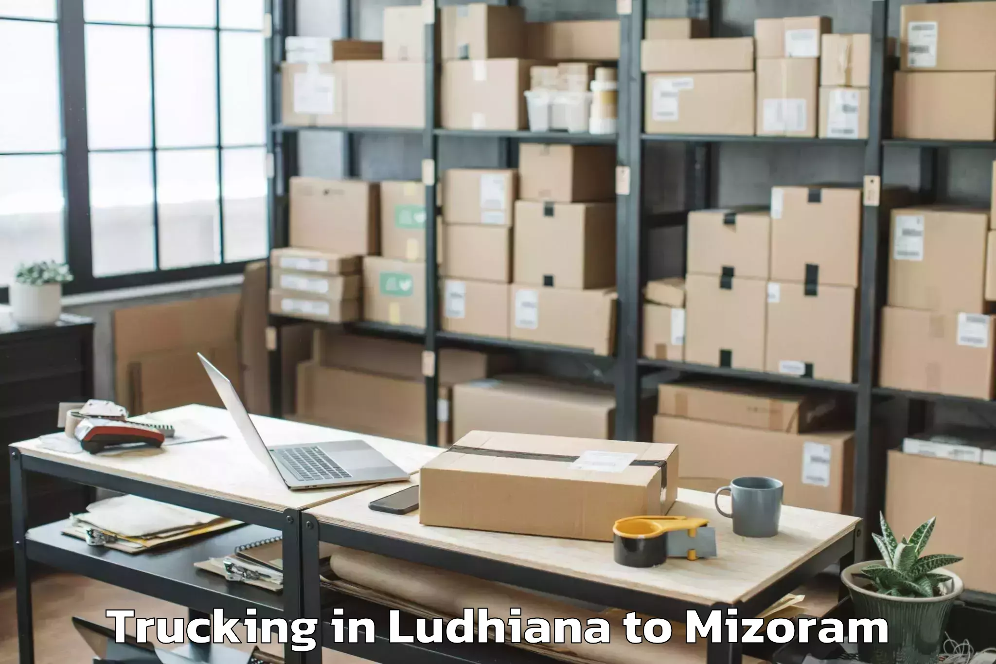 Hassle-Free Ludhiana to Hnahthial Trucking